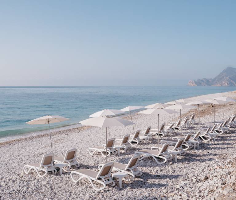 Playa natural Hotel Cap Negret Altea, Alicante