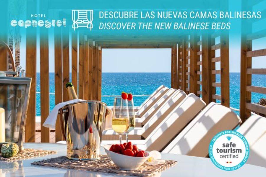 ENTDECKEN SIE DIE NEUEN BALINESISCHEN BETTEN Hotel Cap Negret Altea, Alicante